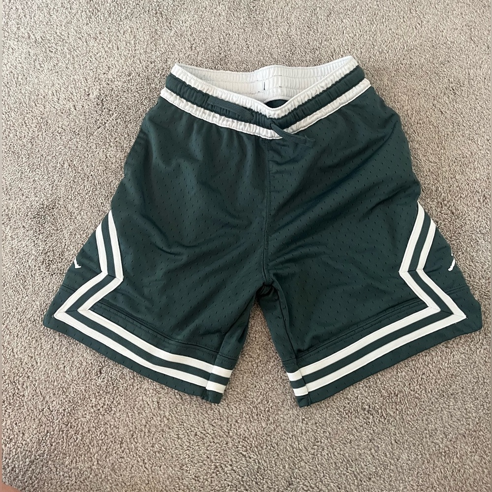 Green Kids Nike Mesh Shorts